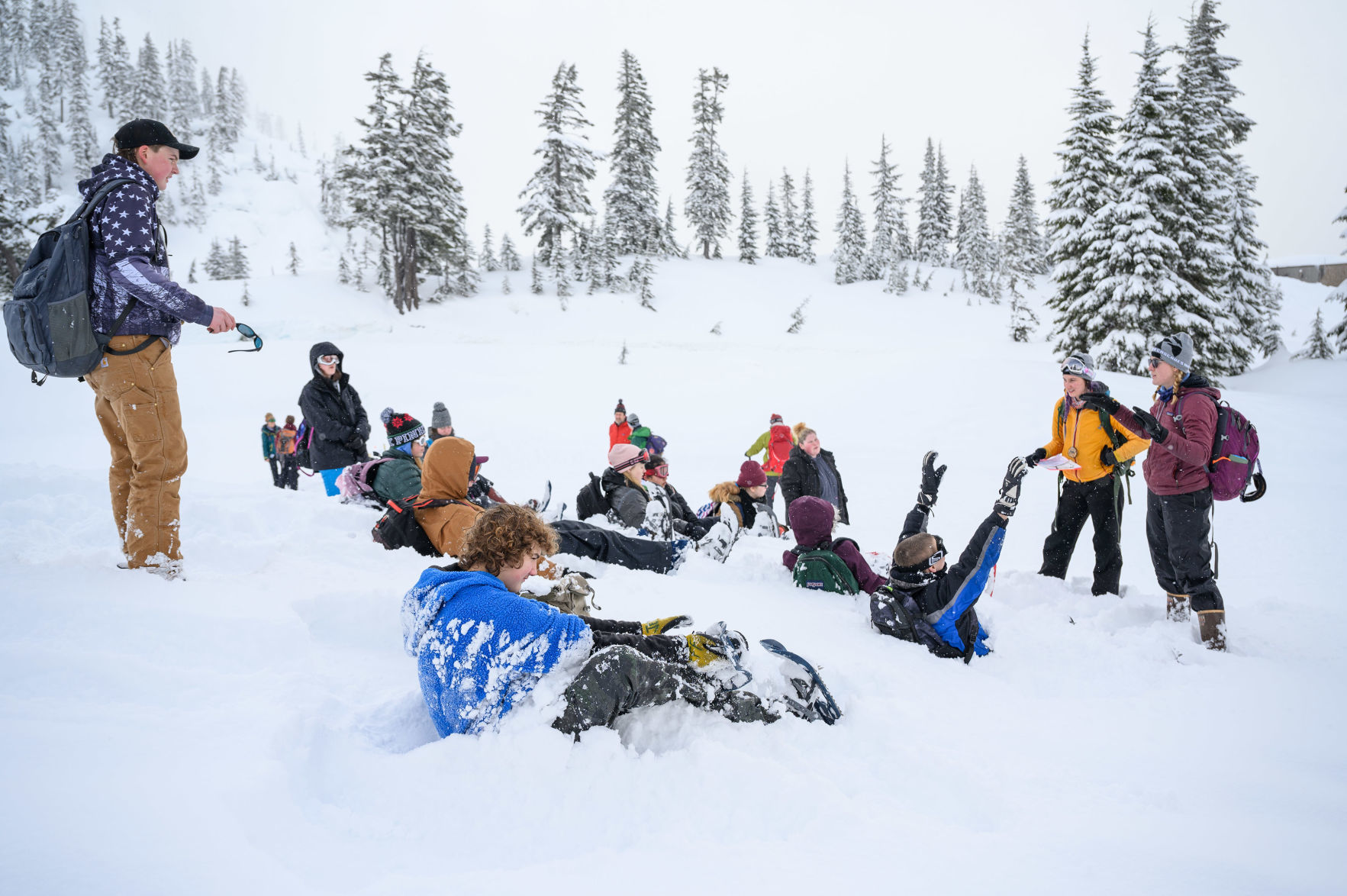 Concrete 8th graders Mountain School w/ NCI